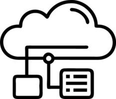 ERP system and cloud icon with space for text and graphics on a blue background concept as A modern ERP system and cloud icon design featuring space for both tex vector