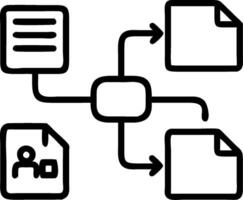ERP system and data flow icon with space for text and icons on a gray background concept as A versatile ERP system and data flow icon featuring space for both te vector