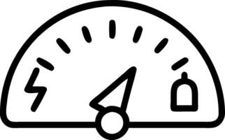 EV car with a power gauge symbolizing energy monitoring with ample space for text. concept as An EV car with a power gauge representing the monitoring of energy vector