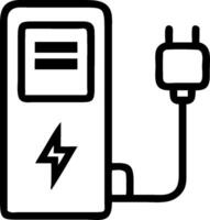 EV charger and a charging progress bar symbolizing charging efficiency with ample space for text. concept as An EV charger and a charging progress bar representi vector