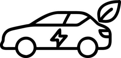 EV car with a green leaf symbol symbolizing eco friendliness with ample space for text. concept as An EV car with a green leaf symbol representing eco friendline vector
