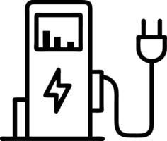 EV charging station and solar panel symbolizing renewable energy with ample space for text. concept as An EV charging station next to a solar panel representing vector
