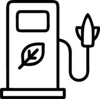 EV charging station and solar panel symbolizing renewable energy with ample space for text. concept as An EV charging station next to a solar panel representing vector