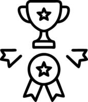 Excellence Badge with Ribbon and Trophy concept as An excellence badge with a ribbon and a trophy set against a dreamy background offering ample space for text o vector