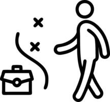 Executive with Strategy Plan and Briefcase concept as An executive reviewing a strategy plan and holding a briefcase set against a whimsical background offering vector