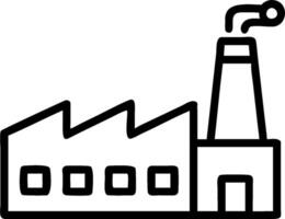 Factory icon with copy space for business presentations concept as A modern factory icon design with generous copy space perfect for enhancing business presentat vector