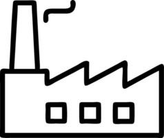 Factory symbol with copy space for print materials concept as A versatile factory symbol with ample copy space suitable for print materials like brochures flyers vector