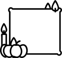 Festive border frame with pumpkins and autumn leaves with copy space. concept as A border frame featuring pumpkins and autumn leaves symbolizing the essence of T vector