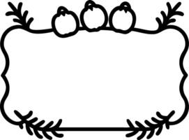 Festive border frame with pumpkins and autumn leaves with copy space. concept as A border frame featuring pumpkins and autumn leaves symbolizing the essence of T vector
