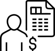 Finance Manager with Spreadsheet and Calculator concept as A finance manager reviewing a spreadsheet and using a calculator set against a dreamy background offer vector