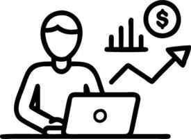 Financial advisor presenting stock valuation strategies to clients concept as A financial advisor in a modern office presenting stock valuation strategies to cli vector