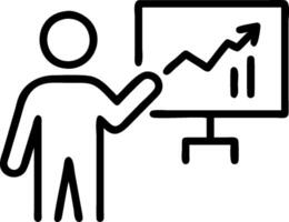 Financial Data Scientist with Laptop and Data Models in High Tech Lab concept as Long shot of a financial data scientist using a laptop and analyzing data models vector