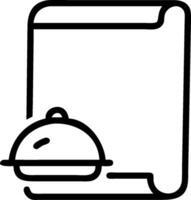 Food delivery illustration with blank area for customizable text concept as A creative depiction of a food delivery illustration featuring a blank area for custo vector