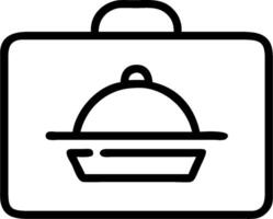 Food delivery icon with copy space on white background concept as A illustration of a food delivery icon with ample copy space on a white background perfe vector
