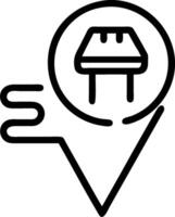 Food delivery symbol with copy space for project planning concept as An artistic rendering of a food delivery symbol with spacious copy space suitable for projec vector