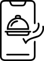 Food delivery illustration with blank area for customizable text concept as A creative depiction of a food delivery illustration featuring a blank area for custo vector