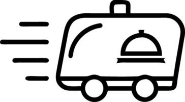 Food delivery symbol with copy space for project planning concept as An artistic rendering of a food delivery symbol with spacious copy space suitable for projec vector