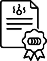 Food Safety Audit with Certificate and ISO Badge concept as A food safety audit report with a certificate and an ISO badge set against a whimsical background off vector