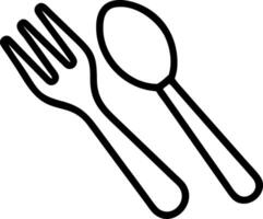 Fork and spoon icon with space for text and images concept as A simple fork and spoon icon design featuring ample space for both text and images perfect for illu vector