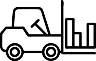 Forklift and a financial report symbolizing inventory performance in double exposure with copy space. concept as A forklift blended with a financial report repre vector