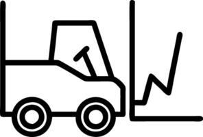 Forklift and a projection graph symbolizing stock prediction in double exposure with copy space. concept as A forklift blended with a projection graph representi vector