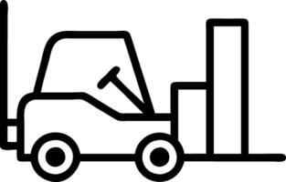 Forklift and a stock level chart symbolizing inventory tracking in double exposure with copy space. concept as A forklift blended with a stock level chart repres vector