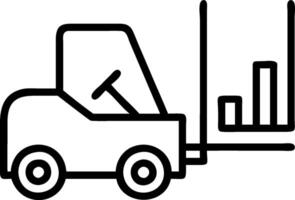 Forklift and a turnover dashboard symbolizing turnover analysis in double exposure with copy space. concept as A forklift blended with a turnover dashboard repre vector