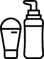 Foundation bottle and beauty blender with ample space for text and graphics concept as An iconographic foundation bottle and beauty blender design offering ample vector