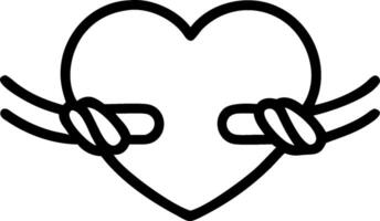 Friendship Bracelet and Heart concept as A friendship bracelet with a heart symbol and ample copy space representing the strong bonds and affection of friendship vector