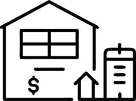 Freight warehouse and a budget forecast symbolizing budget planning in double exposure with copy space. concept as A freight warehouse blended with a budget fore vector