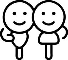 Friends with Ice Cream and Smiles concept as Friends enjoying ice cream with smiling faces and ample copy space representing the sweet moments and joy in friends vector