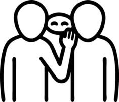 Friends Sharing Secrets and Whispering concept as Friends sharing secrets and whispering with ample copy space symbolizing trust and closeness in friendship. in vector