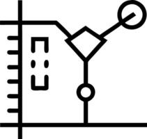 Gap analysis icon with copy space on white background concept as A illustration of a gap analysis icon with ample copy space on a white background perfect vector