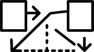 Gap analysis icon with copy space on white background concept as A illustration of a gap analysis icon with ample copy space on a white background perfect vector