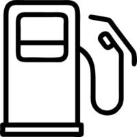 Gas pump icon with copy space on a white background concept as A image of a gas pump icon with ample copy space on a white background perfect for fuel and vector