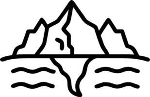 Glacier Retreat and Bountiful River concept as A view of a retreating glacier and a bountiful river set against a whimsical background offering ample space for t vector