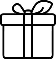 Gift icon with copy space on a white background concept as A image of a gift icon with generous copy space on a white background ideal for celebration and vector