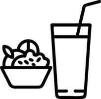 Glass of lemonade and a salad symbolizing light dining with ample space for text. concept as A glass of lemonade and a fresh salad representing light and healthy vector