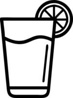 Glass of water and lemon icon with copy space for restaurant presentations concept as A visually appealing glass of water and lemon icon with copy space designed vector