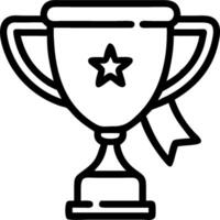 Golden cup and a winners sash symbolizing recognition and celebration with ample space for text. concept as A golden cup with a winners sash draped over it repre vector