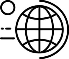 Globe icon with copy space on a tech themed background concept as A image of a globe icon with generous copy space on a tech themed background ideal for g vector