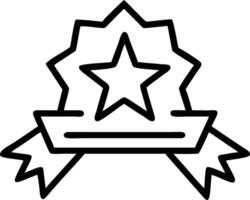 Golden Star with Ribbon and Badge concept as A golden star with a ribbon and a badge set against a dreamy background offering ample space for text or graphics sy vector