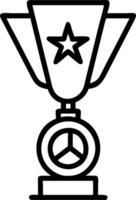 Gold medal and a trophy symbolizing excellence and victory with ample space for text. concept as A gold medal placed next to a trophy representing excellence and vector