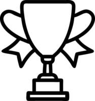 Gold ribbon and a winners cup symbolizing honor and victory with ample space for text. concept as A gold ribbon tied to a winners cup representing honor and the vector