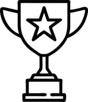 Gold star and a trophy symbolizing excellence and achievement with ample space for text. concept as A gold star next to a trophy representing excellence and outs vector