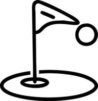 Golf icon with copy space on a blue background concept as A image of a golf icon with ample copy space on a blue background perfect for leisure and outdoo vector
