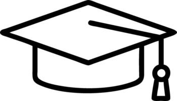 Graduation cap icon with blank area for customizable text concept as A creative depiction of a graduation cap icon featuring a blank area for customizable text i vector