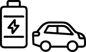 Green energy battery and a solar panel symbolizing renewable power storage with ample space for text. concept as A green energy battery next to a solar panel rep vector