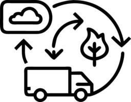 Green Supply Chain Optimization concept as A logistics company optimizes its supply chain to enhance sustainability and reduce carbon emissions. in Photo Stock C vector