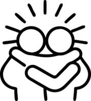 Group Hug and Sunshine concept as A group hug with sunshine and ample copy space symbolizing warmth and positivity in a hug. in Photo Stock Concept vector